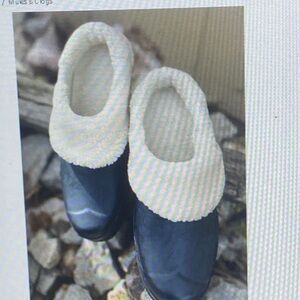 HUNTER Play Sherpa Insulated Mule Clogs Women’s WFF1000RSP Sz‎ 7 Navy Lounge NEW